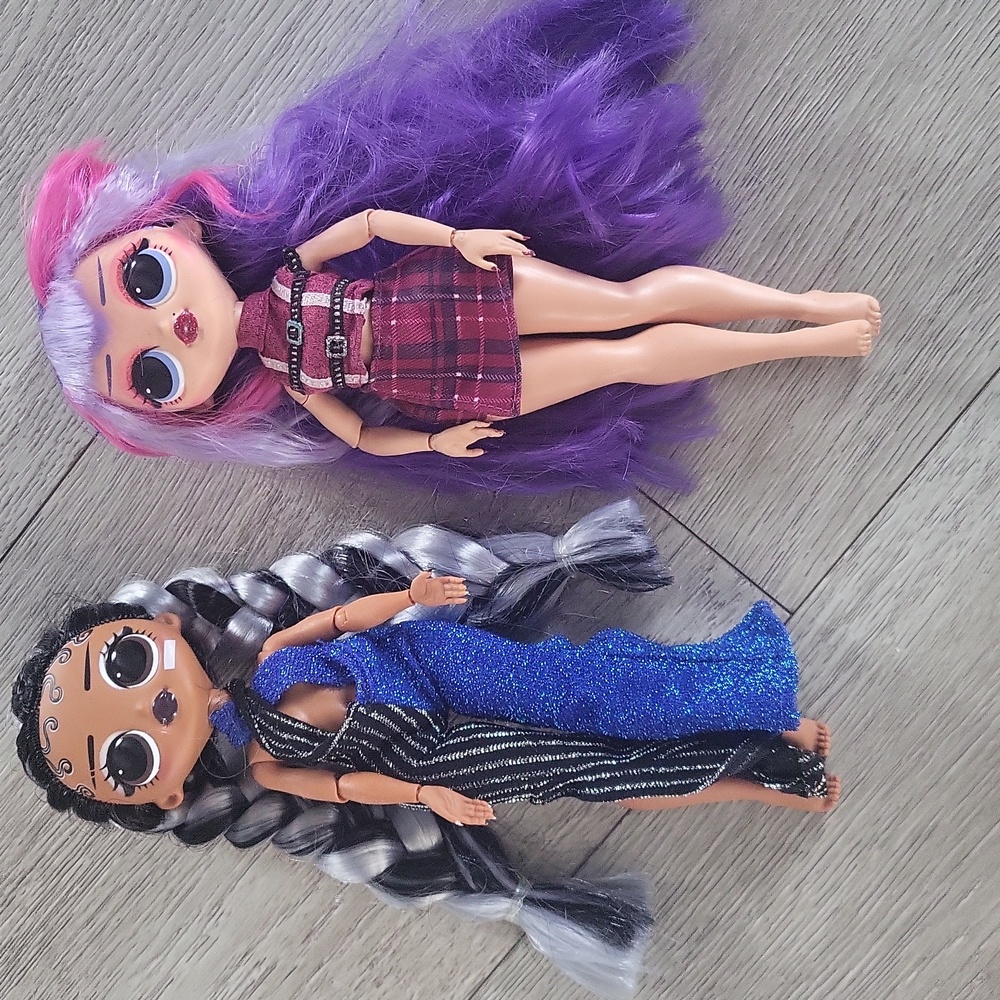 O.M.G lol sisters l lol omg l 2 dolls l barbie figure size